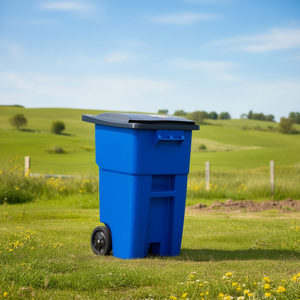 Bidone per Rifiuti Brute 189,3 L Blu con Ruote per Uso Esterno - Product Image 3