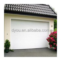 Porte de garage à enroulement double vitrage en aluminium électrique antivol avec design chinois fini et garantie de 3 ans