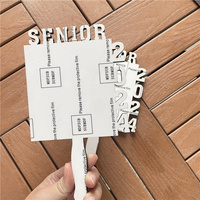 MDFSUB échantillon gratuit sublimation blank paddles fan 2024 mdf photo frame mdf grad plaques Blank Sublimation Grad & 2024 Paddle Fans