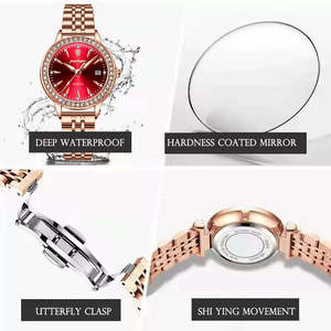 Nuevo Reloj de Pulsera de Cuarzo para Mujer POEDAGAR 366, Reloj Deportivo de Acero Inoxidable con Caja Ovalada y Diamantes de Moda - Product Image 5