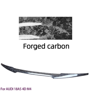 For A5 S5 RS5 B9 4Door Sportback M4 Style Forged Carbon Fiber Rear Spoiler Trunk Wing 2016-2025 - Product Image 4