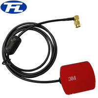 Antenne GPS GNSS pour véhicule automobile 1575.42MHz, antenne de communication avec câble RG174 de 3 mètres, connecteur 1SMA-M / Fakra