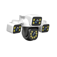 Caméra de Sécurité Extérieure A9 avec 3 Objectifs 12MP, Vision Nocturne, Interphone Bidirectionnel, Étanche, Surveillance par APP 390eyes - Vente en Gros Usine