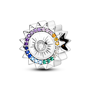 Pendentif Cœur Zircon Plaqué <span class=keywords><strong>Argent</strong></span> 925 Sterling avec Sertissage Canal pour <span class=keywords><strong>Bracelet</strong></span> DIY Unisexe Quotidien - Product Image 5