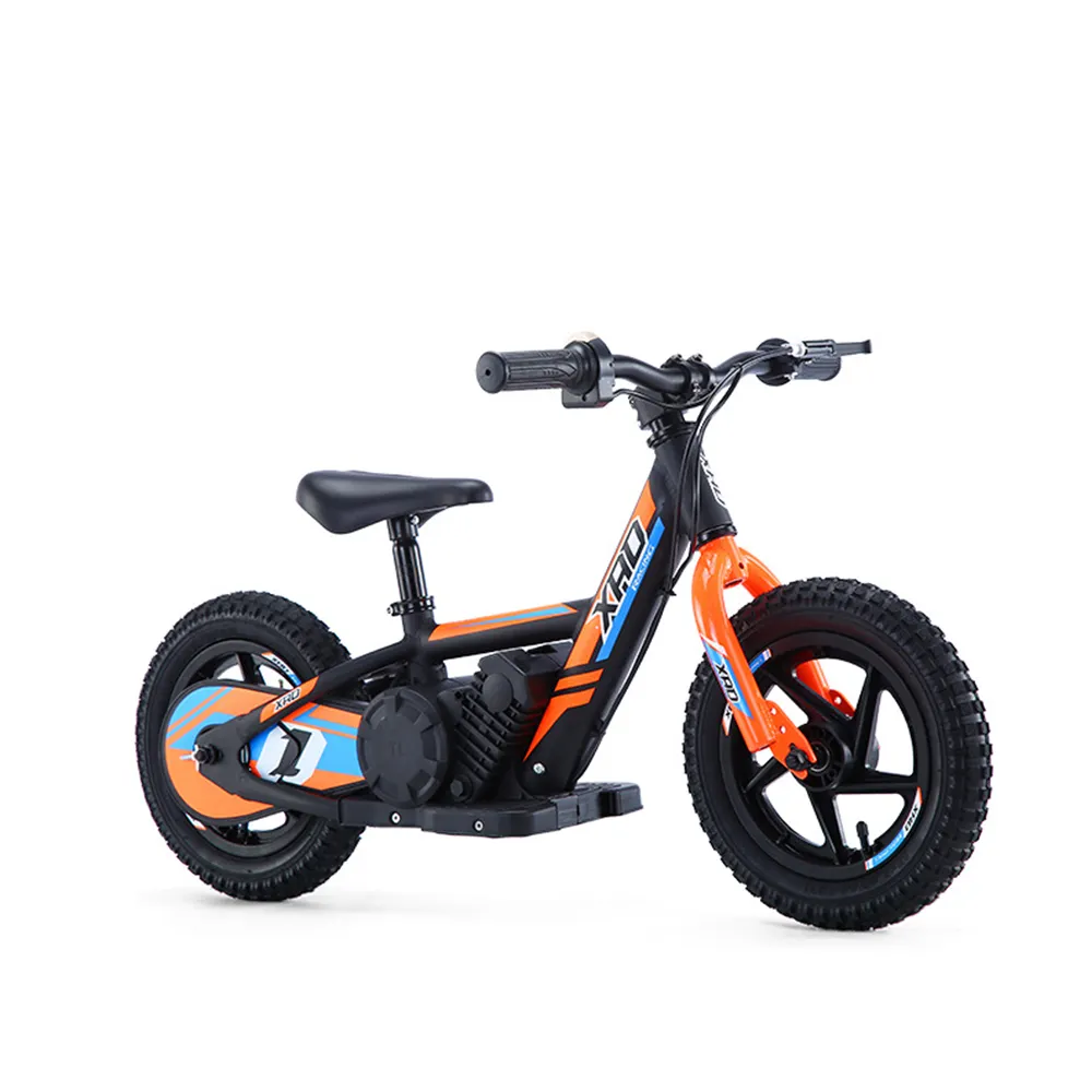 2023 Wholesale 12Inch Kids Electric Bike 24V 80W 2Ah Balance Wheel Bicycle CE EN71 10Km Range Age 4-10 Years Children Ebike