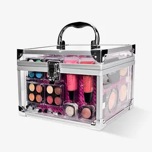 Hot Sale Top-Qualität tragbare kleine bunte Make-up Kit Fall Box Kosmetik Set Fälle für Mädchen reisen