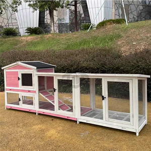 室内室外鸡舍用丝网金属跑笼可持续松木鸟笼鸟类兔子户外使用 - Product Image 4