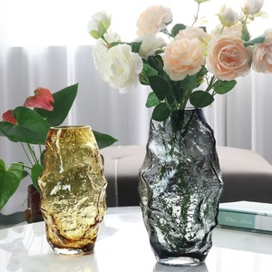 Vaso in Vetro Color Pietra Moderno e Minimalista per Soggiorno, Decorazione Creativa per la Casa, Oggetti Decorativi Ispiratori - Product Image 3