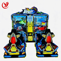 Nouveau simulateur de course interactif à deux joueurs pour borne d'arcade, fonctionnant à monnayeur, construction métal-plastique, prise en charge de la langue anglaise, à vendre