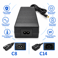 Alimentation professionnelle 192W 24V 8A avec prise EU, adaptateur secteur CA/CC à découpage haute stabilité pour moniteur, ordinateur, téléviseur