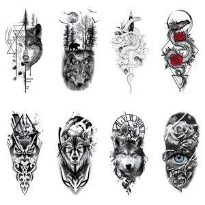 Imperméable personnalisé aigle animal 2 semaines tatouages temporaires pour adultes hommes - Product Image 4