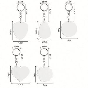 Promotional Company Activity Gifts Custom LOGO Printed Sublimation Blanks Keychain Sublimation Keyholders - Product Image 6