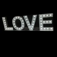 Lettres lumineuses 3D GFace professionnelles de grande taille en métal fabriqué pour événements d'entreprise, anniversaires et décors de scène