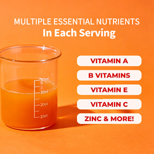 Mélange de multivitamines liquides sans sucre OEM, saveur pêche mangue, nutriments essentiels, 6 vitamines <span class=keywords><strong>B</strong></span> + biotine pour le bien-être et la vitalité - Product Image 2