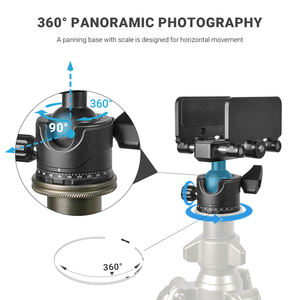 משענת חצובה מאלומיניום עם מתאם Arca-Swiss - ראש הרכבה לאקדח/רובה, חורי בורג 1/4 אינץ' ו-3/8 אינץ' - Product Image 2