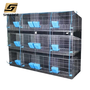 Yüksek Kaliteli Endüstriyel Üretim Tavşan Kafesleri Ticari Endüstriyel Çiftlik Tavşan Kafesi Tel Örgü Hayvan Kafesleri - Product Image 5