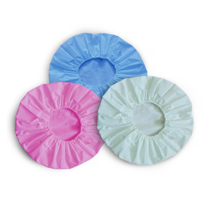 Reusable 3 colors needle cotton waterproof disposable shower hat no rinse shampoo cap