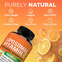 OEM ODM Vitamine C Liposomale 1600mg Antioxydant Haute Absorption Acide Ascorbique Liposoluble Suppléments Vitaminiques Absorption Améliorée