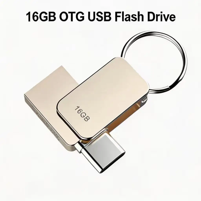 USB-C USB Flash Drive Mini 8GB to 64GB Dual Memory Stick 3.0 OTG Pen Drive 2.0 Pendrive Metal for iPhone 15/16 16 128GB 32GB