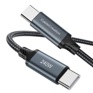 สายชาร์จ USB-C to C แบบถักไนลอน ยาว 6 ฟุต 10 ฟุต รองรับการชาร์จเร็ว 240W Super Fast Charging  Type c 3.1 4K สำหรับโทรศัพท์ แล็ปท็อป และแท็บเล็ต - Product Image 1
