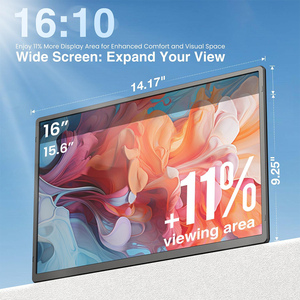 Extensor de Pantalla Triple para Portátil de 16 Pulgadas, FHD 1200P IPS, Monitor Externo Desmontable con Control de Brillo, Compatible con Windows/<span class=keywords><strong>Mac</strong></span>/<span class=keywords><strong>Chrome</strong></span> <span class=keywords><strong>OS</strong></span> - Product Image 4