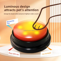 Bouton de communication pour animaux de compagnie, boîte vocale pour chien, bouton éducatif pour l'entraînement des animaux de compagnie avec fonction de communication sonore pour chiens et chats
