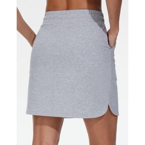 Falda Deportiva para Mujer, con Cordón Ajustable, de Algodón, Informal, con Bolsillos, Transpirable, Cintura Natural - Product Image 2