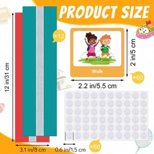 Tarjetas de Memoria Flash Educativas con Símbolos de Hábitos Positivos para Niños Preescolares, Juguete de Actividad Educativa para la Vida Diaria - Product Image 6