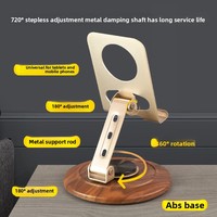 Support de téléphone portable et tablette en alliage, pliable, portable, avec rotation à 360°, stabilisé, à son mécanique apaisant, vente en gros en vrac