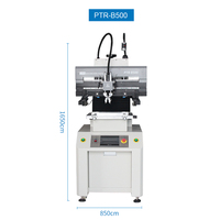 Impresora de pasta de soldadura Pcb semiautomática de producción Smt de 250x420mm máquina de impresora de soldadura de doble raspador de alta precisión