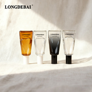 Irregular Toothpaste Shape Portable Gradient Black Perfume Glass <b>Bottle</b> 8ml 10ml Crimp Mini <b>Empty</b> Perfume <b>Bottle</b> with <b>Spray</b> - Product Image 6