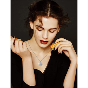 ของขวัญของแม่เป็นที่ระลึกปีกนางฟ้ารูปหัวใจจี้สร้อยคอโกศสำหรับผู้หญิง-ปีกของคุณพร้อมแต่หัวใจของฉันไม่ได้ - Product Image 6