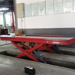 공장 공급 휠 포지셔닝 대형 가위 자동차 리프트 지상 레벨 더블 자동차 리프트 4.5T 전기 유압 - Product Image 5