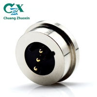 Connecteur de charge magnétique USB 3 broches en cuivre personnalisé pour lampe LED à rail coulissant, lampe d'aromathérapie, PCB d'ambiance IP67