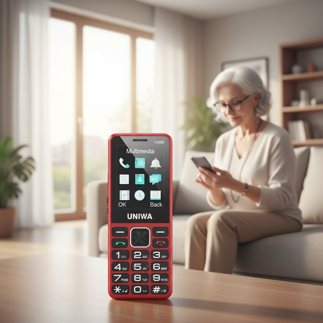 2.4 Inch IPS Global Band 4G Volte T9 Keypad Feature Mobile Phone