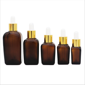 Flacons en verre ambré pour sérum avec compte-gouttes, emballage cosmétique pour les soins de la peau, 30 ml, 60 ml, 1 oz - Product Image 4