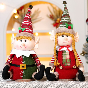 Décorations de Noël, Père Noël, garçons, filles, rennes, ornements de Noël, Bonne année, poupées de Noël, décorations d'intérieur - Product Image 1