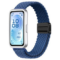 Bracelet de montre compatible avec Huawei Band 11 et Huawei Band Pro, bracelet en nylon tressé avec fermoir magnétique