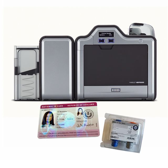 Fargo HID HDP5000 Card Printer PVC Retransfer Id Card Printer Card Printer Rfid Business Card Printer Machine ID ID Access
