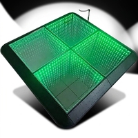 Lumières de sol en miroir Abyss, LED DMX, verre trempé, magnétiques, 3D, pour mariage, indice de protection IP55, lumière chaude, à intensité variable