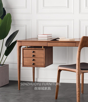Table de bureau moderne en bois massif, mobilier de maison, de conception simple, avec tiroirs, offre spéciale