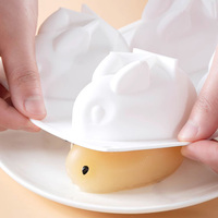 Mousse für Kaninchen gelee Silikon form Umwelt freundliches Antihaft-Gebäck-Backwerk zeug Babynahrung & Kuchen form PC-Material