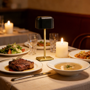 <span class=keywords><strong>Lampe</strong></span> de table sans fil de luxe en or noir <span class=keywords><strong>rechargeable</strong></span> <span class=keywords><strong>LED</strong></span> de haute qualité au design classique tactile portable pour restaurant hôtel - Product Image 2