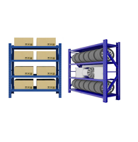 Étagère à fils d'acier à 4 niveaux et rayonnage à navette JZA, capacité de charge de 200 kg, résistant aux intempéries, antirouille, durable, pour stockage en entrepôt