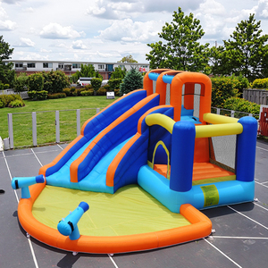 Toboggan aquatique gonflable en PVC commercial, grand château gonflable d'intérieur, parc de trampoline <span class=keywords><strong>à</strong></span> domicile pour les sports des enfants, <span class=keywords><strong>maternelle</strong></span> - Product Image 6