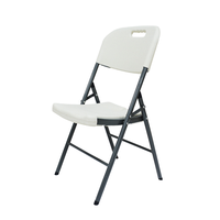 Chaise de conférence pliante en plastique personnalisable dossier de chaise de formation de moulage par soufflage creux de conception moderne pour l'usage extérieur directement