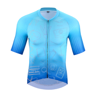 Maillot de cyclisme pour homme, respirant, léger, manches courtes, élastique, chemise de vélo de route professionnelle, fermeture éclair intégrale, vêtements de sport