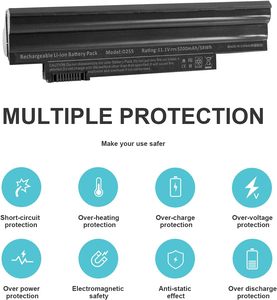 การเปลี่ยนแบตเตอรี่ AL10A31สำหรับ D257 D255 D260 522 722 Al10a31 Al10b31 Al10g31 Bt.00603.114 LC BTP00.129แบตเตอรี่โน้ตบุ๊ค - Product Image 3