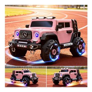 Voiture électrique 4 roues pour enfants, moteur 390, plastique durable, lecteur MP3, lumières LED, siège large pour une conduite fluide - Product Image 3