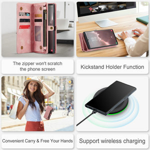 CaseMe 2024 Funda de cuero <span class=keywords><strong>para</strong></span> <span class=keywords><strong>Samsung</strong></span> S24 S23 S22 <span class=keywords><strong>ultra</strong></span> Funda con cremallera <span class=keywords><strong>para</strong></span> <span class=keywords><strong>Samsung</strong></span> <span class=keywords><strong>Galaxy</strong></span> S24 S23 <span class=keywords><strong>S21</strong></span> Plus Note 20 - Product Image 6